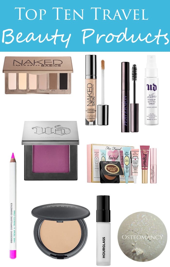 Top Ten Travel Beauty Products
