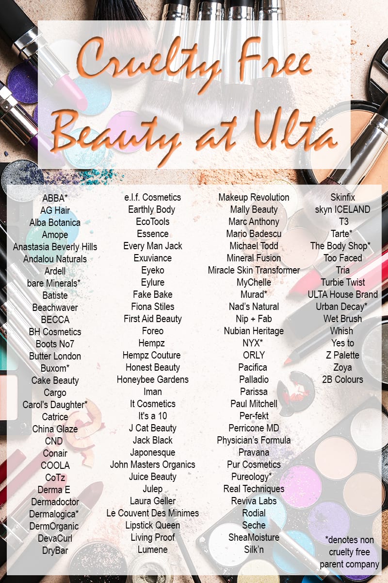 Cruelty Free Beauty Brands at Ulta Shopping Guide