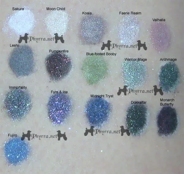 Miscellaneous Fyrinnae Swatches