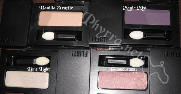 Flirt! Dreamy Eyes Eye Shadow Swatches & Review