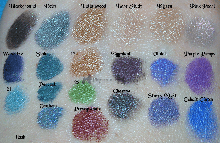 Paint Pots, Fluidlines & Other Gels Swatches