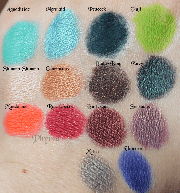 Even More Makeup Geek Shadow Swatches