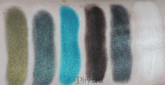 Emerald Pretty Eyeshadow Palette Swatches