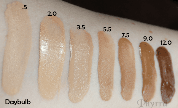 Urban Decay Naked Skin Weightless Ultra Definition Liquid Makeup Swatches