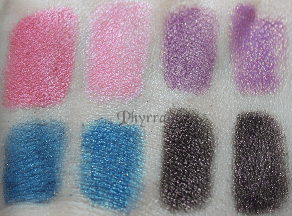 Fyrinnae Pressed Eyeshadows vs. Loose - Video and Swatch Comparison