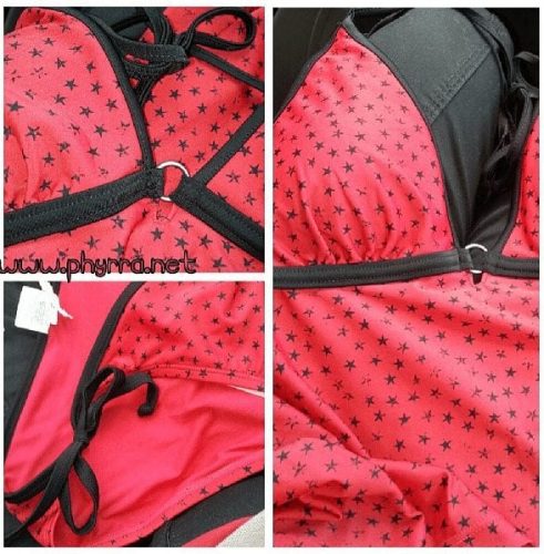 Converse One Star Red and Black Tankini Swimsuit
