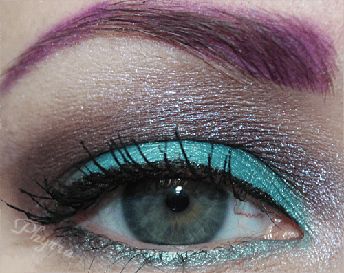 Fyrinnae and Makeup Geek Teal and Brown Tutorial