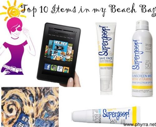 Top 10 Items in my Beach Bag