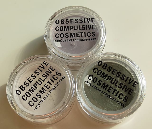 OCC Makeup Loose Colour Concentrates in Inflicted, Curved Sky and NEVAR