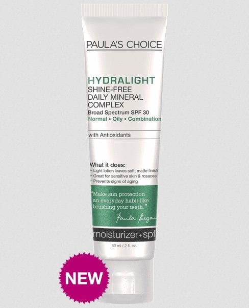 Paula’s Choice Hydralight Shine-Free Mineral Complex SPF 30 Review