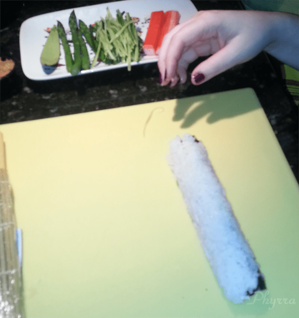 My uncut sushi roll