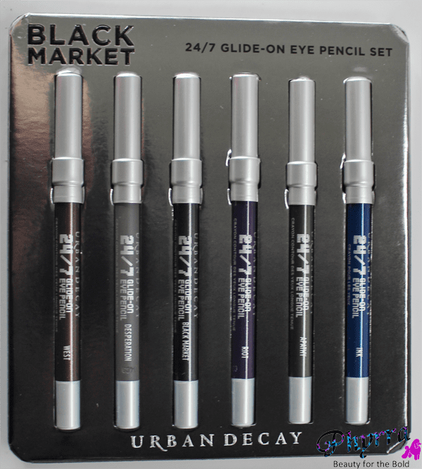Urban Decay Black Market 24/7 Glide-On Eyel Pencil Set Review, Swatches, Video