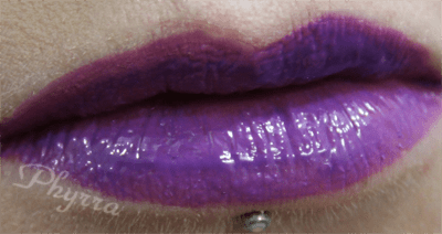 Dose of Colors Purple Fusion Gloss Lip Swatch