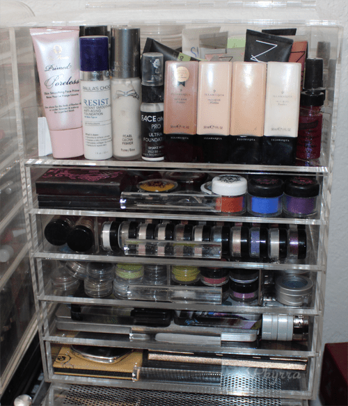 The Sherrieblossom Icebox Skinny is great for makeup organization and storage