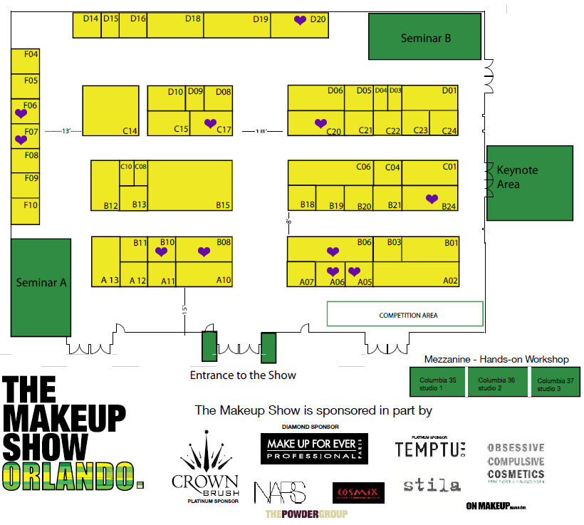 The Makeup Show Orlando Floor Plan 2013