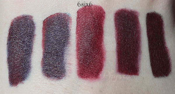 Melt Cosmetics 6six6 Swatches, Review