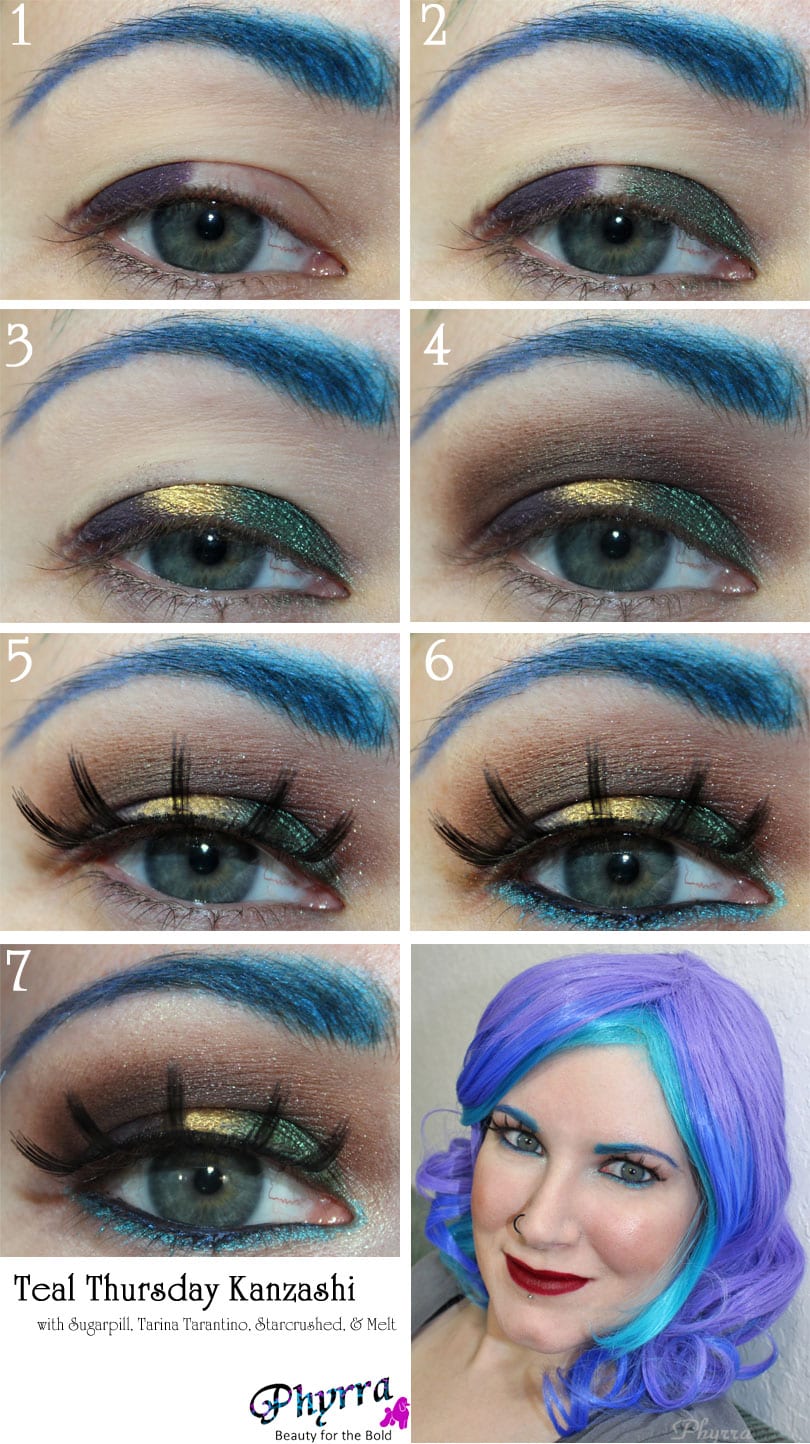 Sugarpill, Starcrushed Minerals, Tarina Tarantino, Eyeshadow Tutorial