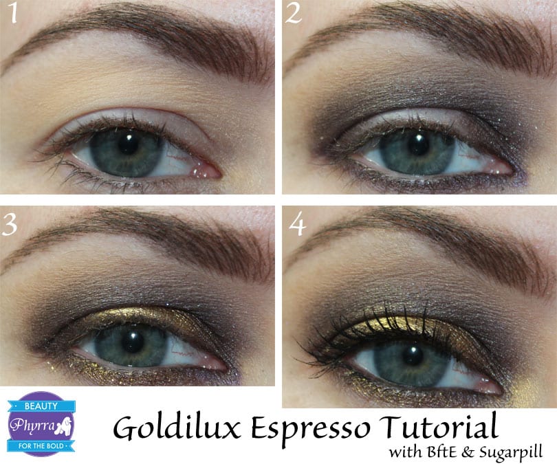 Sugarpill and BftE Gold Brown Eyeshadow Tutorial