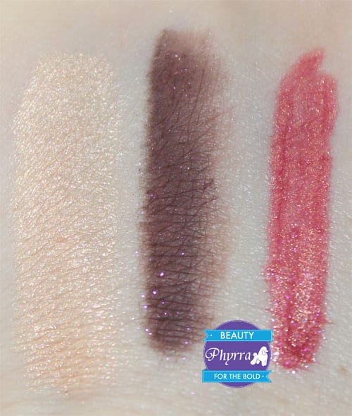 bareMinerals Smoky and Sultry Holiday 2013 Set, Sultry, Cherry Coco Truffle, Temptress, Swatches, Review, Video