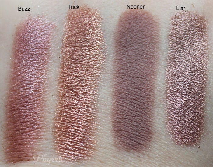 Urban Decay Naked 3 Buzz Trick Nooner Liar Swatches, Review, Video