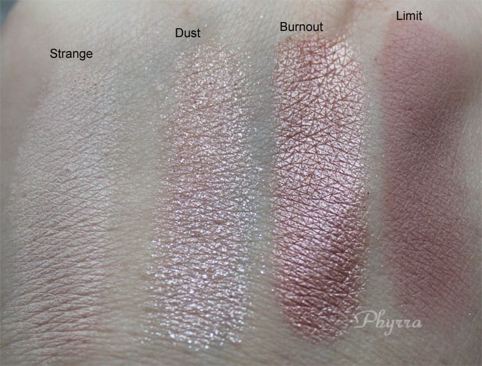 Urban Decay Strange, Dust, Burnout, Limit, Swatches, Review, Video