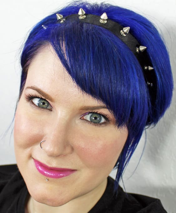 December Special Effects Blue Mayhem Hair