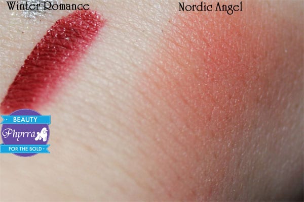 Fyrinnae Winter Romance Lip Lustre Nordic Angel Blush Swatches Review Video