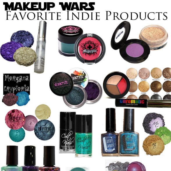Makeup Wars Favorite Indie Products