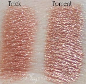 Urban Decay Trick vs. Silk Naturals Torrent Clone Dupe Swatches Review