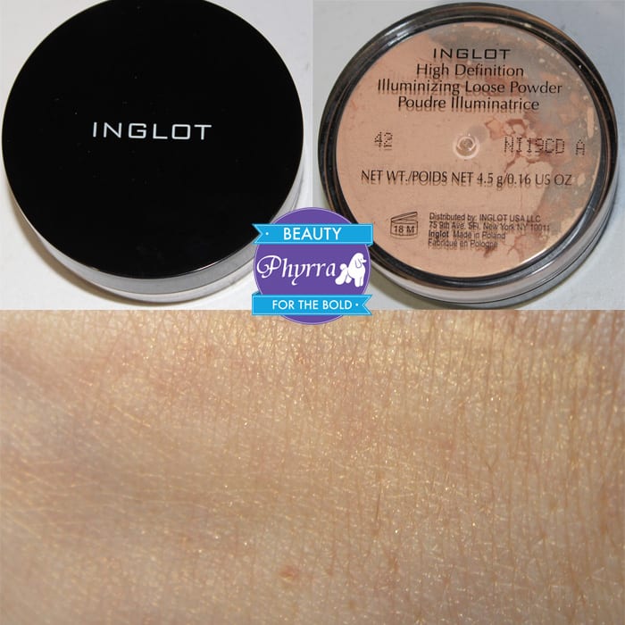 Inglot HD Illuminizing Powder 42 Swatches Review Video