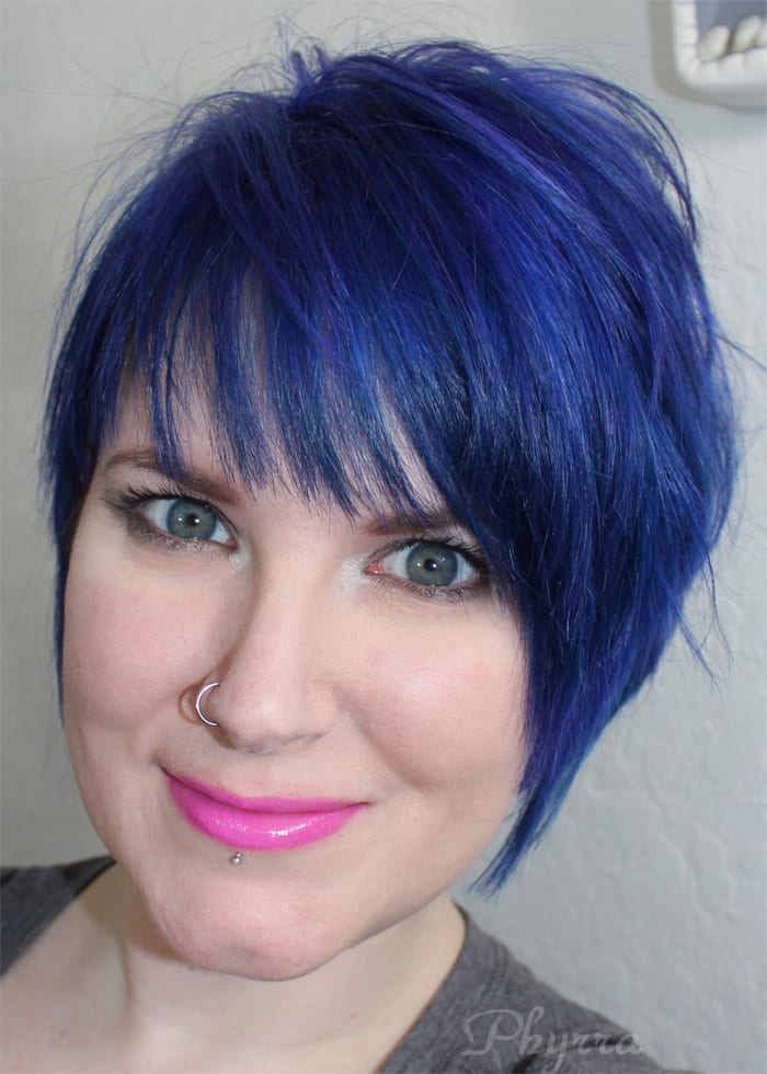 My January Special Effects Blue Mayhem Short Hairstyle