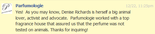 Denise Richards Perfume is Cruelty Free