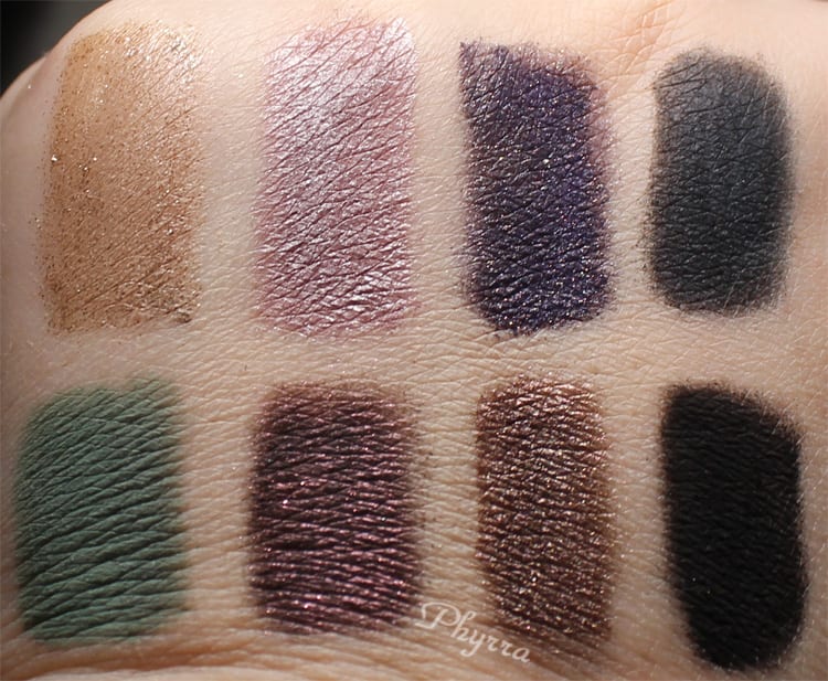 bareMinerals Degrees of Dazzling Swatches Review