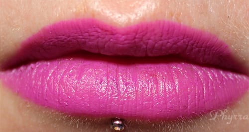 Bite Beauty Matte Crème Lip Crayon Grape Swatch