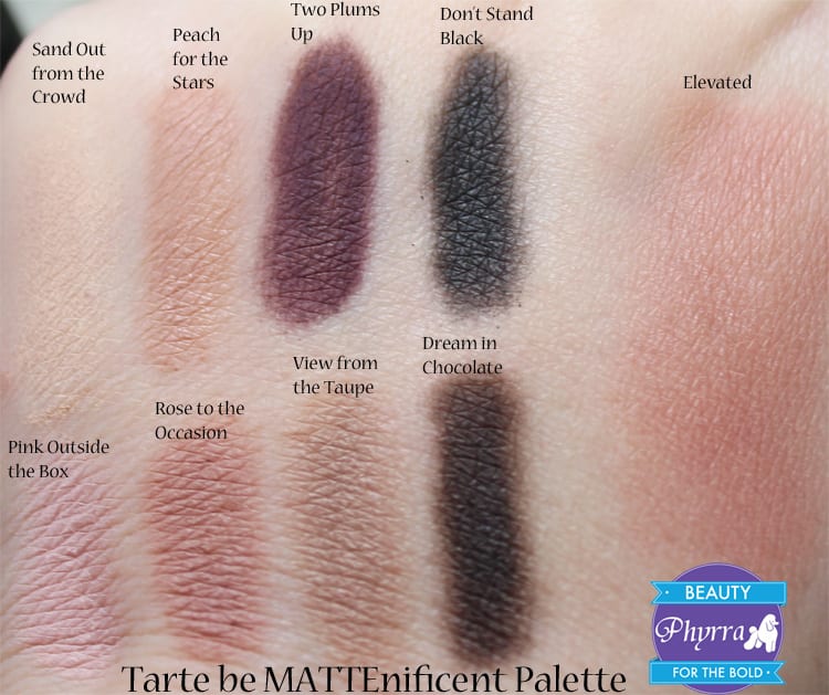 Tarte be MATTEnificent colored clay eye & cheek palette Review Swatches Video