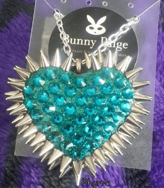 Bunny Paige Spiked Heart Necklace