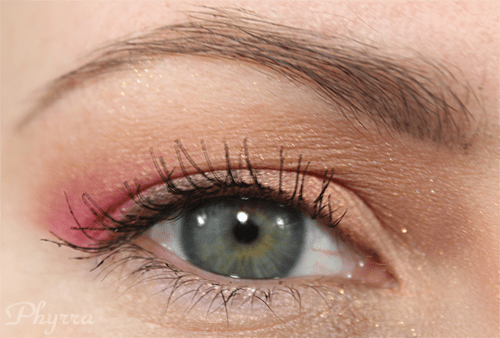 Coral Gold Pink Eyeshadow Tutorial