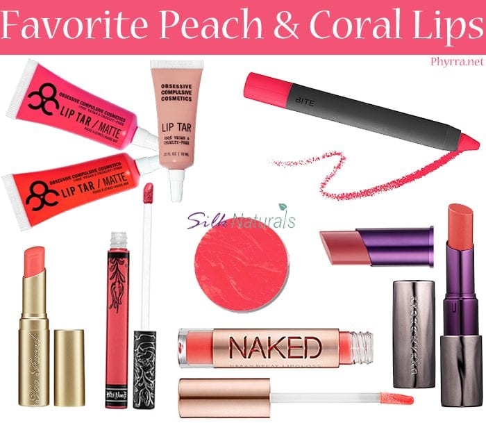 Favorite Peach and Coral Lip Products