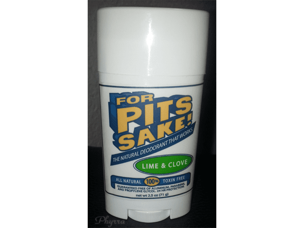 For Pit's Sake Lime and Clove Natural Deodorant