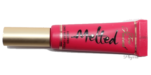 Too Faced Liquified Long Wear Liptsick in Melted Candy Review Swatches
