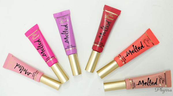 Too Faced Liquified Long Wear Liptsicks Review Swatches