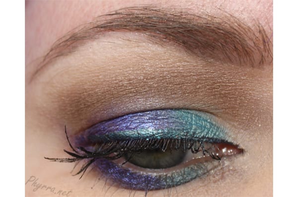Turquoise and Purple Makeup