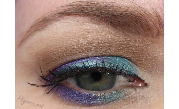 Teal and Purple Eyeshadow