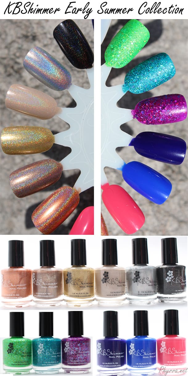 KBShimmer Early Summer collection review and swatches