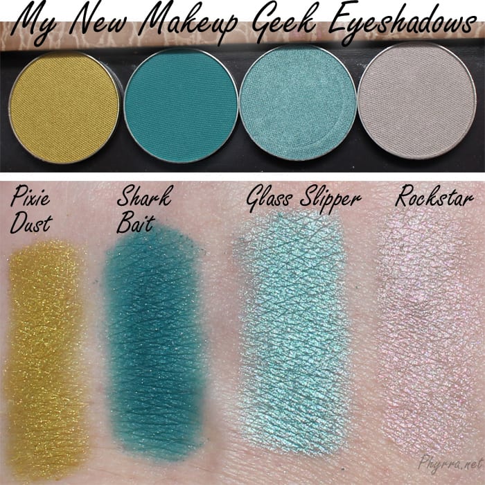 My New Makeup Geek Eyeshadow Swatches