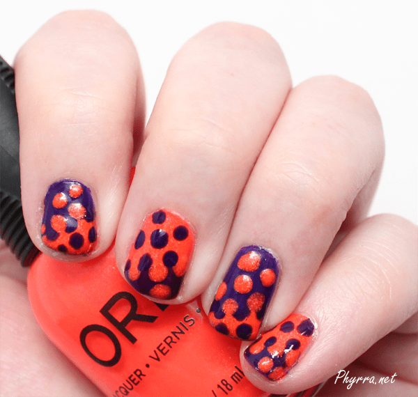 Orly Saturated Ablaze Interlocking Dots Mani