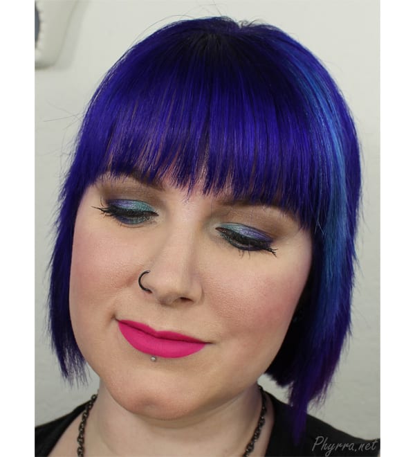 Teal and Purple Makeup