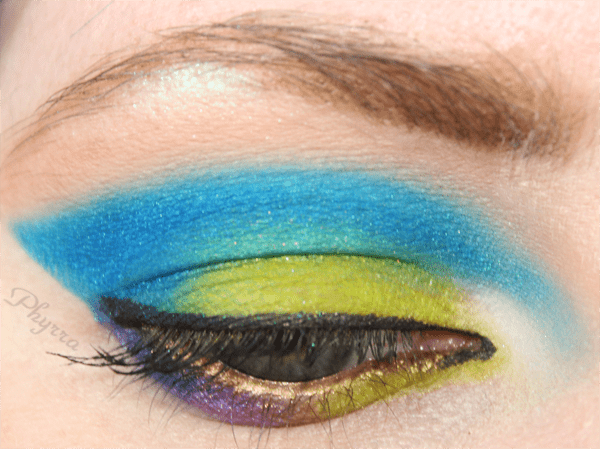 Green and Blue Makeup Tutorial