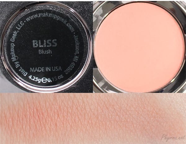 Makeup Geek Bliss Swatches Review
