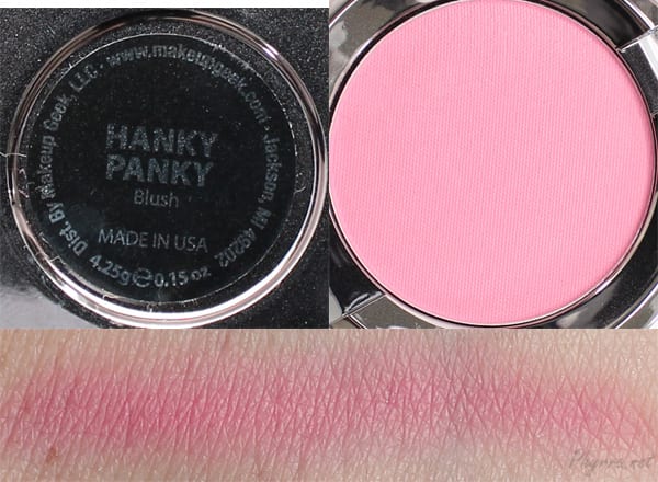 Makeup Geek Hanky Panky Swatches Review